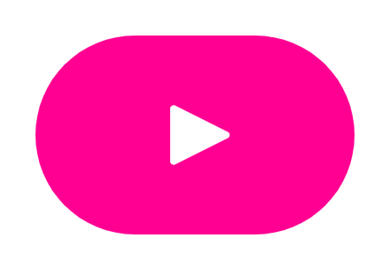 Pink play button with a white outline, symbolizing video content, relevant to The Visual Storytellers Group's illustration services for engaging presentations and storytelling.