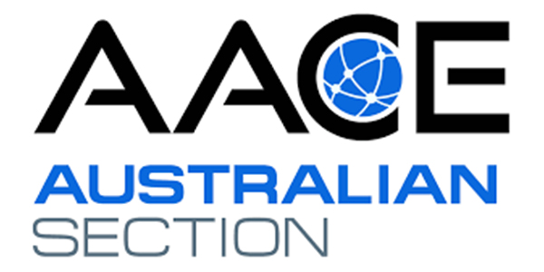 AACE Australian Section logo featuring stylized text and a globe design, representing the Visual Storytellers Group's commitment to enhancing communication through visual arts.