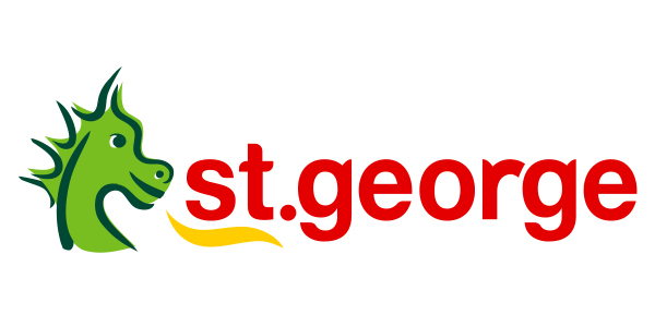 St. George logo featuring a green dragon and red text, symbolizing the Visual Storytellers Group's creative branding in graphic facilitation.