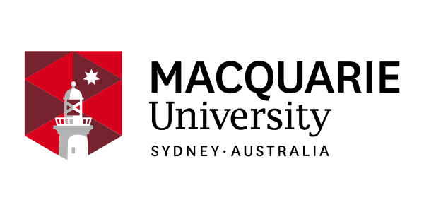 Macquarie University logo featuring a lighthouse and a star, representing Sydney, Australia, relevant to The Visual Storytellers Group's educational and corporate event services.